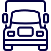 Blue truck icon